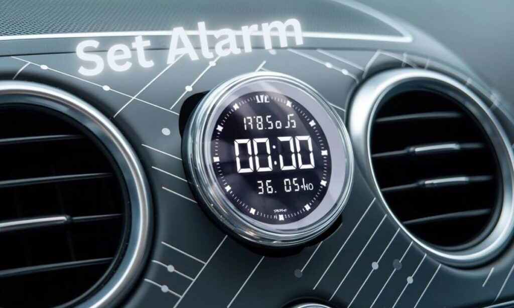 How to Set the Alarm on the Baimoqi Car Digital Clock