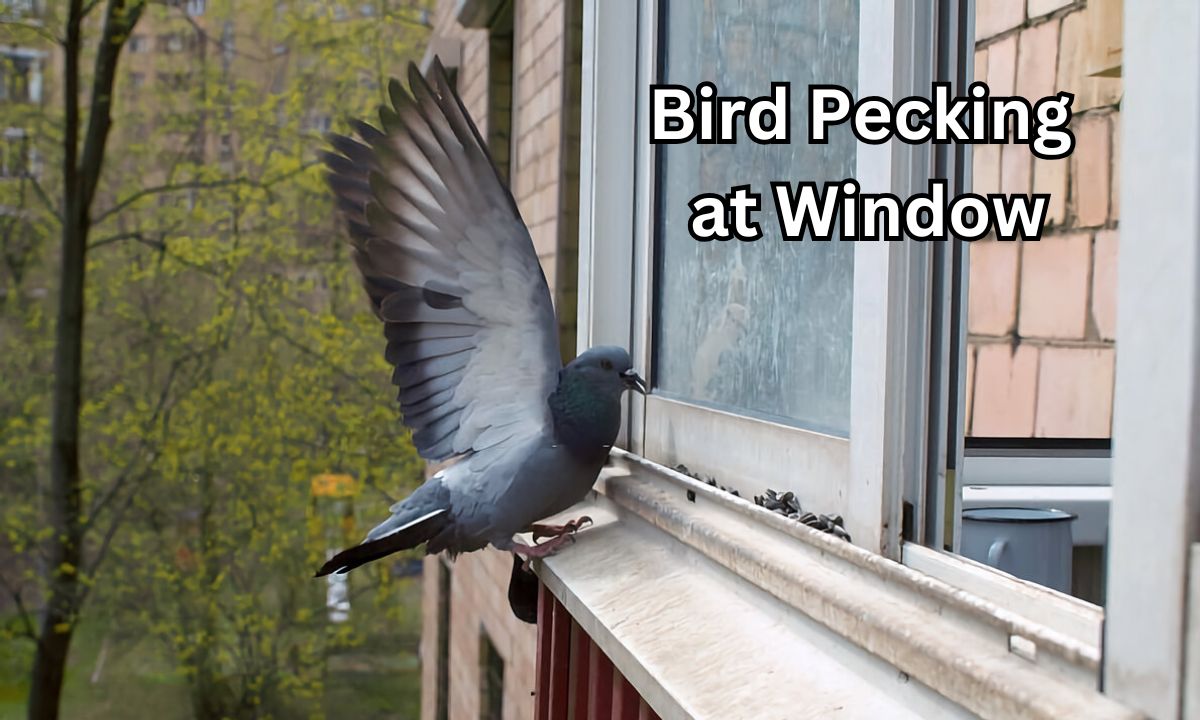 Bird Pecking at Window